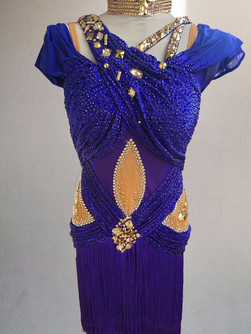 Artistry In Motion Royal Blue Rhythm/Latin Ballroom Dress